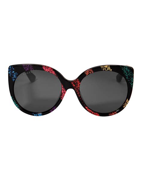 gucci cat eye glitter sunglasses|designer cat eye sunglasses polarized.